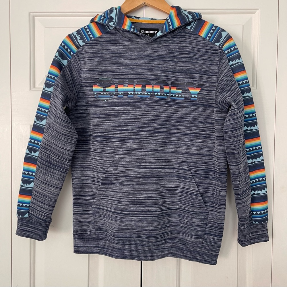 Hooey Serape Logo Graphic Hooded Sweatshirt Youth Large
